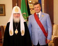 Состоялась встреча Святейшего Патриарха Кирилла с Президентом Украины В.Ф. Януковичем