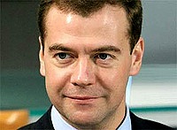 Президент России Д.А. Медведев посетил восстановленный Свято-Успенский кафедральный собор Ярославля