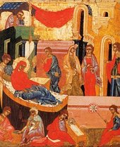 В праздник Рождества Пресвятой Богородицы Святейший Патриарх Кирилл совершил богослужение на площади Победы города Южно-Сахалинска