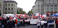 В Швейцарии состоялся митинг против преследований христиан в исламских странах