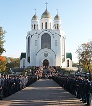Святейший Патриарх Кирилл совершил Божественную литургию в кафедральном соборе Христа Спасителя в Калининграде