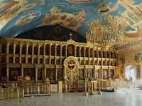 В праздник Покрова Божией Матери Святейший Патриарх Кирилл возглавил служение Божественной литургии в домовом храме Московской духовной академии