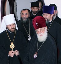 Католикос-Патриарх всея Грузии Илия II встретился с митрополитом Волоколамским Иларионом