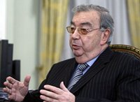 Патриаршее поздравление президенту Торгово-промышленной палаты РФ Е.М. Примакову с днем рождения