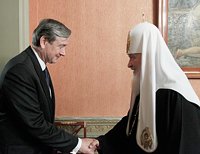 Святейший Патриарх Кирилл встретился с Президентом Республики Словения Д. Тюрком