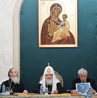 Святейший Патриарх Кирилл возглавил очередное заседание Попечительского совета по восстановлению Валаамского монастыря