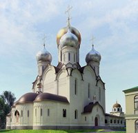 Святейший Патриарх Кирилл совершил великое освящение воссозданного Богородице-Рождественского собора Зачатьевского монастыря г. Москвы