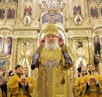 В канун дня памяти св. Николая Чудотворца Святейший Патриарх Кирилл совершил всенощное бдение в Богоявленском кафедральном соборе