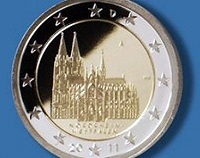 В Германии выпустят монету достоинством 2 евро с изображением Кельнского собора