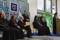 В Иерусалиме президент Израиля поздравил глав Христианских церквей Святой Земли с Новым годом и призвал их к совместной молитве за мир