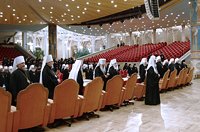 Завершился первый день работы Освященного Архиерейского Собора Русской Православной Церкви