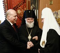 Состоялась встреча Святейшего Патриарха Кирилла с губернатором Иркутской области Д.Ф. Мезенцевым
