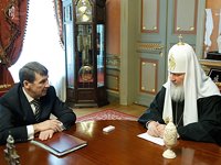 Святейший Патриарх Кирилл принял губернатора Магаданской области Н.Н. Дудова