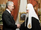 Святейший Патриарх Московский и всея Руси Кирилл принял мэра Москвы С.С. Собянина