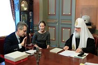Предстоятель Русской Православной Церкви принял посла Италии в России Антонио Ланди