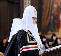 Святейший Патриарх Кирилл совершил утреню с чтением Великого канона преподобного Андрея Критского в Храме Христа Спасителя