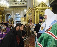 Предстоятель Русской Церкви возглавил чин наречения архимандрита Артемия (Снигура) во епископа Петропавловского и Камчатского