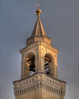 В канун Великого вторника Святейший Патриарх Кирилл молился за вечерним богослужением в Иоанно-Предтеченском ставропигиальном женском монастыре Москвы