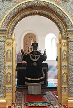 В Великий вторник Святейший Патриарх Кирилл совершил Литургию Преждеосвященных Даров в Зачатьевском монастыре