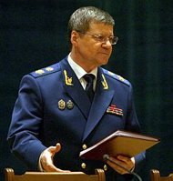 Патриаршее поздравление Генеральному прокурору РФ Ю.Я. Чайке с 60-летием со дня рождения
