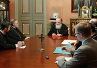 Святейший Патриарх Кирилл принял делегацию Константинопольского Патриархата