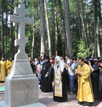 Святейший Патриарх Кирилл возглавил церемонию открытия мемориала памяти инвалидов Отечественной войны, погребенных на Валааме
