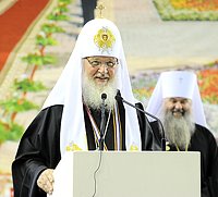 Святейший Патриарх Кирилл возглавил торжественный акт, посвященный 20-летию образования Саранской епархии