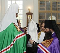 Слово Святейшего Патриарха Кирилла при вручении архиерейского жезла Преосвященному Андрею (Тарасову), епископу Острогожскому, викарию Воронежской епархии