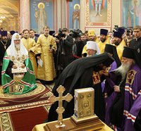Святейший Патриарх Кирилл возглавил наречение архимандрита Андрея (Тарасова) во епископа Острогожского, викария Воронежской епархии
