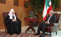 Святейший Патриарх Кирилл встретился с Президентом Ливана Святейший Патриарх Кирилл встретился с Президентом Ливана