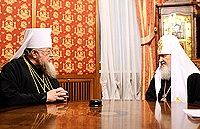 Предстоятель Русской Православной Церкви встретился с Блаженнейшим Митрополитом Варшавским и всей Польши Саввой