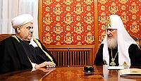 Состоялась встреча Святейшего Патриарха Кирилла с председателем Управления мусульман Кавказа