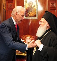 Состоялась встреча вице-президента США Джо Байдена с Константинопольским Патриархом Варфоломеем