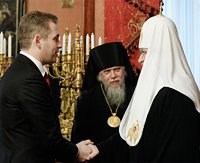 Состоялась встреча Святейшего Патриарха Кирилла с Уполномоченным при Президенте РФ по правам ребенка П.А. Астаховым