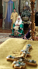 Святейший Патриарх Кирилл возглавил чин наречения архимандрита Стефана (Гордеева) во епископа Алатырского, викария Чебоксарской епархии
