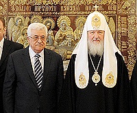 Святейший Патриарх Кирилл встретился с Главой Палестинской национальной администрации Махмудом Аббасом