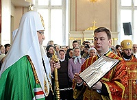 Слово Святейшего Патриарха Кирилла при вручении архиерейского жезла Преосвященному Аристарху (Яцурину), епископу Николаевскому, викарию Хабаровской епархии