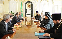 Предстоятель Русской Православной Церкви встретился с лидером греческой партии «Новая демократия» А. Самарасом