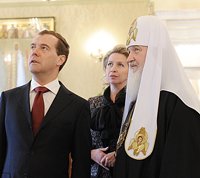 Стенограмма беседы Святейшего Патриарха Кирилла с Президентом России Д.А. Медведевым 1 февраля 2012 г.