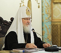 Святейший Патриарх Кирилл возглавил работу очередного заседания Высшего Церковного Совета Русской Православной Церкви
