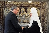 Состоялась встреча Святейшего Патриарха Кирилла с заместителем председателя Правительства Российской Федерации Д.О. Рогозиным