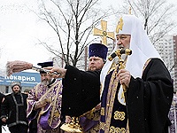 Слово Святейшего Патриарха Кирилла после освящения закладного камня в основание строящегося храма в честь святителя Ермогена в Москве