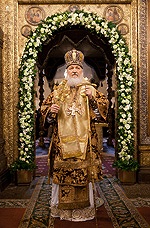 Слово Святейшего Патриарха Кирилла в день празднования 400-летия преставления священномученика Ермогена после Божественной литургии в Успенском соборе Кремля