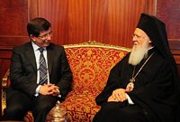 Состоялась встреча министра иностранных дел Турции с Константинопольским Патриархом Варфоломеем