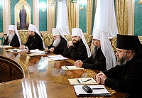 Завершился первый день заседаний Священного Синода Русской Православной Церкви