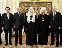 Святейший Патриарх Кирилл встретился с делегацией Республики Казахстан
