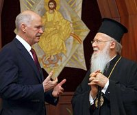 Состоялась встреча Патриарха Константинопольского Варфоломея с Г. Папандреу