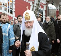 Слово Святейшего Патриарха Кирилла в праздник Похвалы Пресвятой Богородицы в храме Тихвинской иконы Божией Матери в Алексеевском