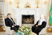 Святейший Патриарх Кирилл встретился с президентом ОАО «РЖД» В.И. Якуниным