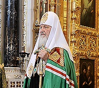 Проповедь Святейшего Патриарха Кирилла в праздник Входа Господня в Иерусалим в Храме Христа Спасителя